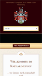 Mobile Screenshot of katharinenhof-klingenberg.de